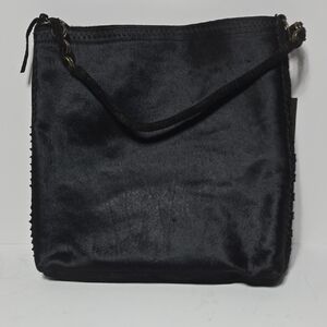 Rolfs Santorini Pony Hair and Suede Black Shoulder Bag